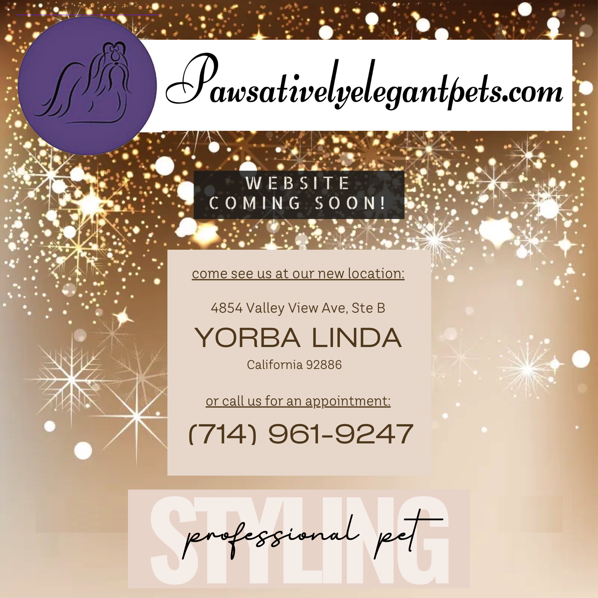 Professional dog grooming in Yorba Linda, CA by licensed pet groomers